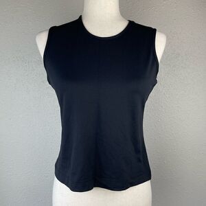Mossimo Black Stretch Sleeveless Top Side M EUC